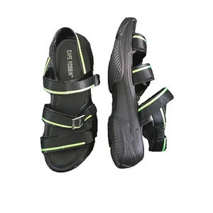 Lugsole Woman 9 Adjustable Straps Hiking Outdoors  Reflective Black Green